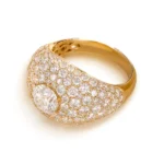 Lab Diamond Pave Dome Ring 3