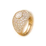 Lab Diamond Pave Dome Ring 4