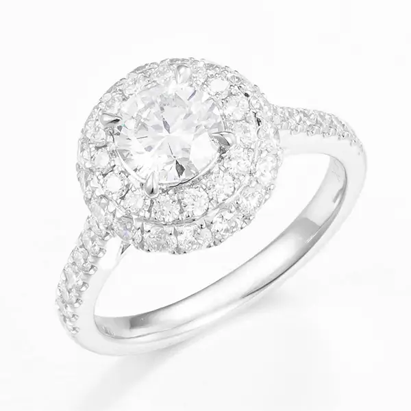 Round Cut Lab Diamond Engagement Ring 1 Round Cut Lab Diamond Engagement Ring 1