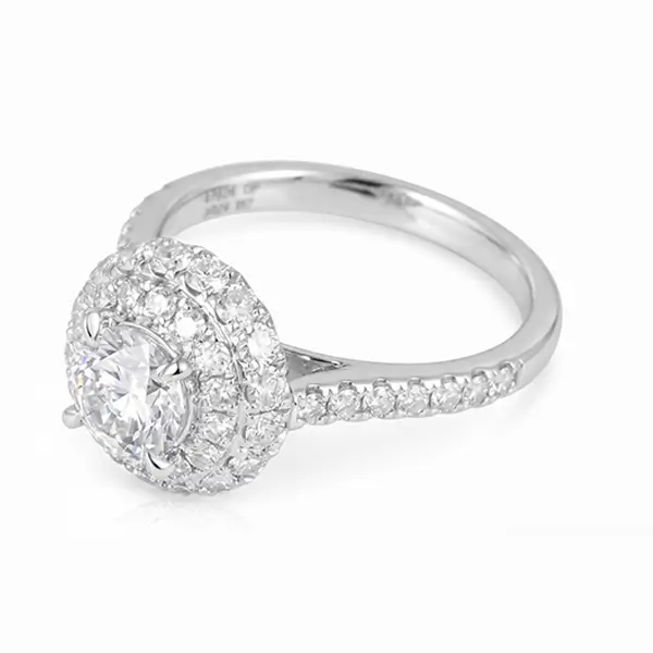 Round Cut Lab Diamond Engagement Ring 3 Round Cut Lab Diamond Engagement Ring 3