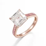 asscher cut lab diamond ring 1