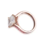 asscher cut lab diamond ring 2