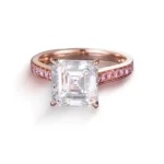 asscher cut lab diamond ring 4