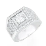 micro-pave lab diamond ring for men 1