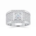 micro-pave lab diamond ring for men 2