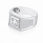micro-pave lab diamond ring for men 3