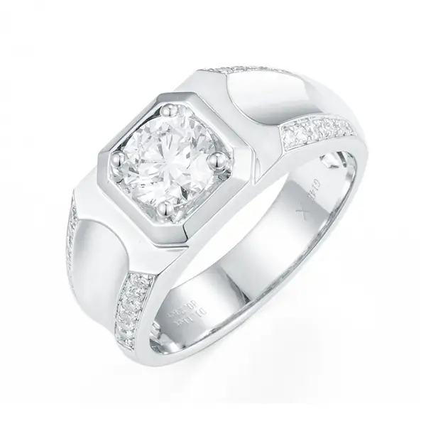 14K Gold Band Lab Grown Diamond Ring 1 14K Gold Band Lab Grown Diamond Ring 1