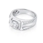 14K Gold Band Lab Grown Diamond Ring 3