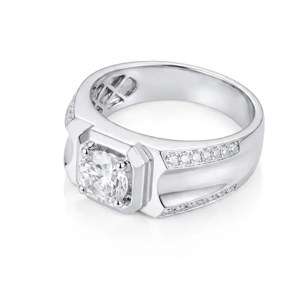 14K Gold Band Lab Grown Diamond Ring 3 14K Gold Band Lab Grown Diamond Ring 3