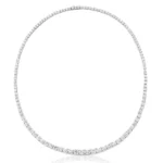14K Lab Diamond Tennis Necklace_ Round 44