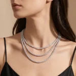 14K Lab Diamond Tennis Necklace_ Round 5