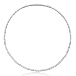 14K Lab Diamond Tennis Necklace_ Round 55