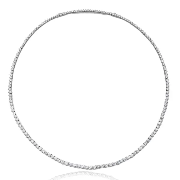 14K Lab Diamond Tennis Necklace_ Round 55