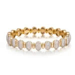 Double Oval Silhouette Lab Diamond Bracelet 1