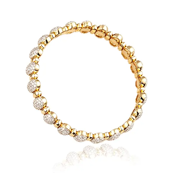 Double Oval Silhouette Lab Diamond Bracelet Double Oval Silhouette Lab Diamond Bracelet