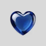 Lab Created Sapphire Heart Cabochon Wholesale 2