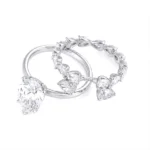 Lab Diamond Stackable Ring Pear 2