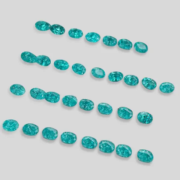 Lab Grown Paraiba Oval Wholesale 1