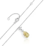 Lab Grown Yellow Diamond Necklace 3