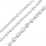 Mixed Cut Tennis Necklace​ 14K Lab Diamond thumbnail