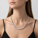 Mixed Cut Tennis Necklace​ 14K Lab Diamond thumbnail