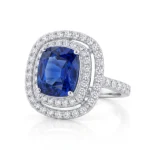 Square Cushion Cut Double Halo Engagement Rings 2