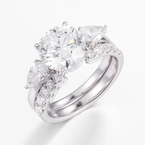 Stackable Ring Set Platinum round 1 Stackable Ring Set Platinum round 1