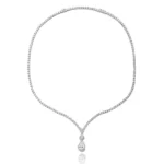 Tennis Deluxe V Necklace​ Lab Diamond PT900 1