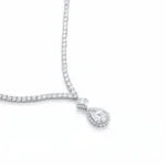 Tennis Deluxe V Necklace​ Lab Diamond PT900 4