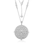 White Gold Filigree Necklace 1