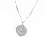 White Gold Filigree Necklace 2
