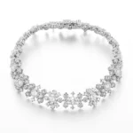 antique platinum diamond bracelet 1