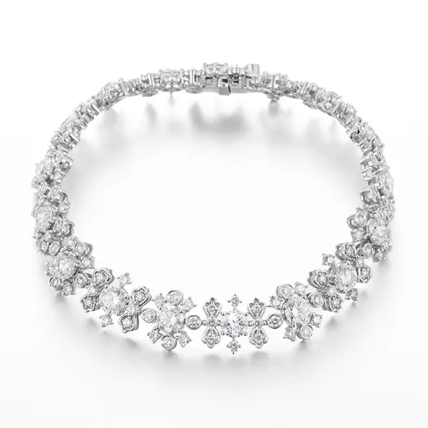 antique platinum diamond bracelet 1