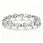 diamond flower cluster bracelet​ 1