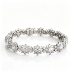 diamond flower cluster bracelet​ 2