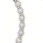 diamond flower cluster bracelet​ 3