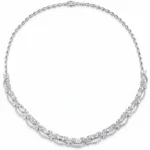 emerald cut lab grown diamond necklace 1