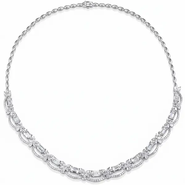 emerald cut lab grown diamond necklace 1 emerald cut lab grown diamond necklace 1
