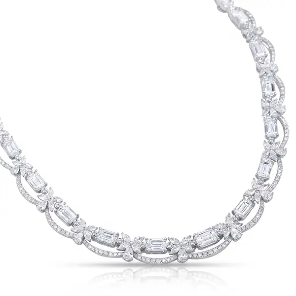 emerald cut lab grown diamond necklace 2 emerald cut lab grown diamond necklace 2