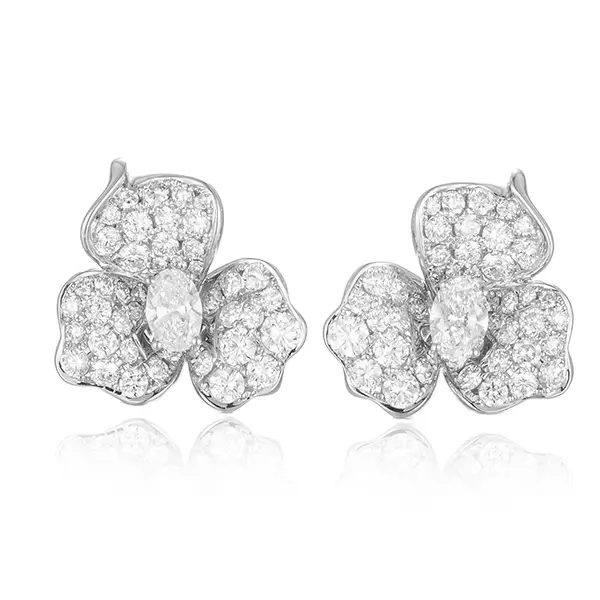 flower petal stud earrings 1