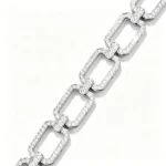 gold hollow link bracelet octagonal 2
