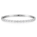 half pave diamond bangle bracelet wholesale 2