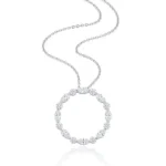 lab diamond eternity circle pendant 3