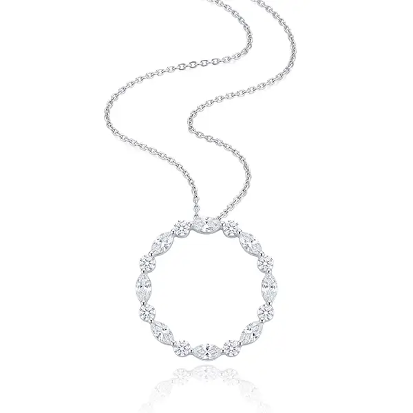 lab diamond eternity circle pendant 3 lab diamond eternity circle pendant 3