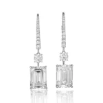 lab diamond lever back drop earrings 2