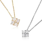 lab diamond mosaic setting pendant​ 3