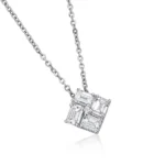 lab diamond mosaic setting pendant​ 5