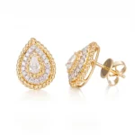 lab diamond multi halo stud earrings 3