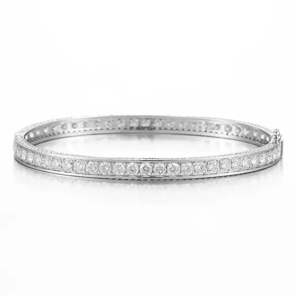 lab diamond pave bangle bracelet 1 lab diamond pave bangle bracelet 1
