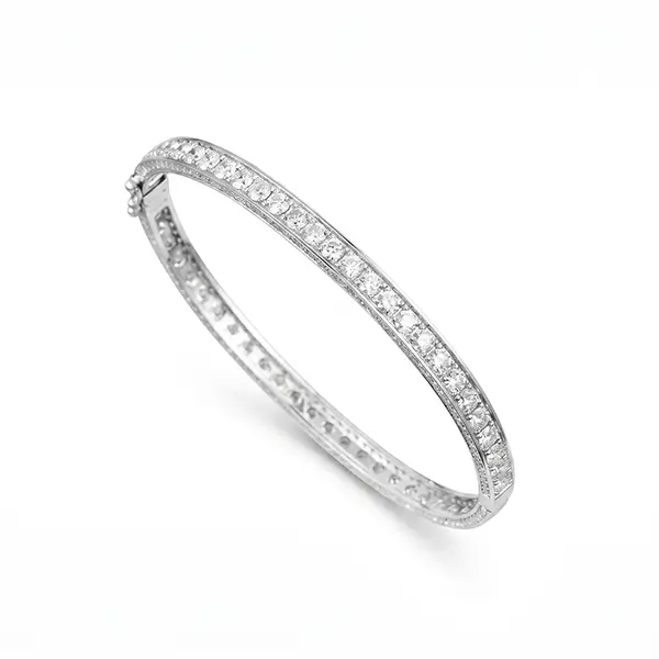 lab diamond pave bangle bracelet 2 lab diamond pave bangle bracelet 2